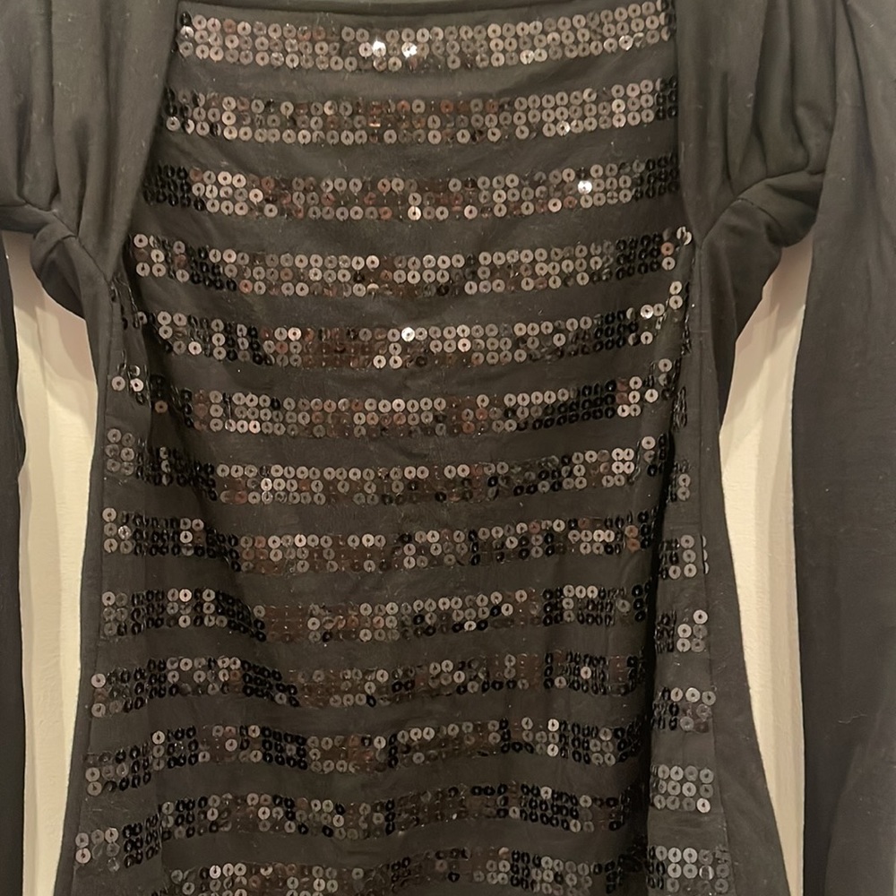 Joseph Ribkoff black sequence too - Picture 2 of 4